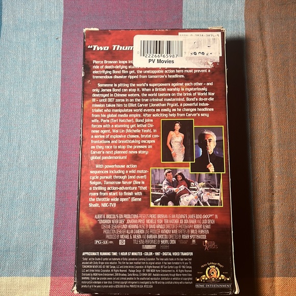 Tomorrow Never Dies 007 VHS - Picture 3 of 3